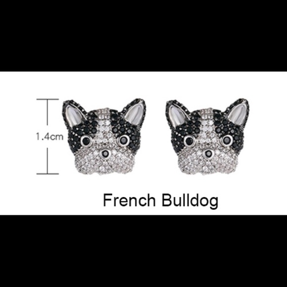 (H3) Bulldog Earrings - Picture 7 of 8